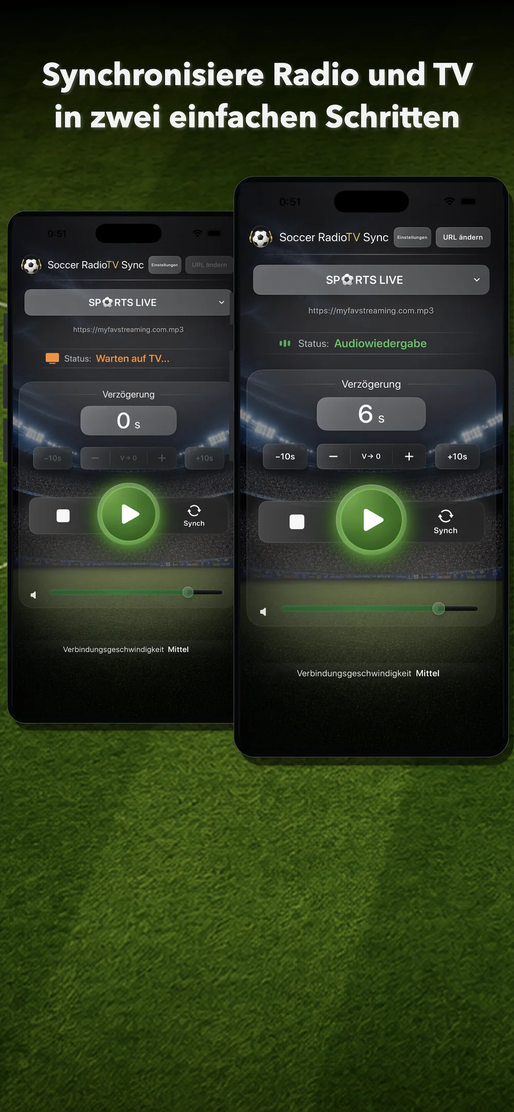 Radio und TV in zwei einfachen Schritten synchronisieren