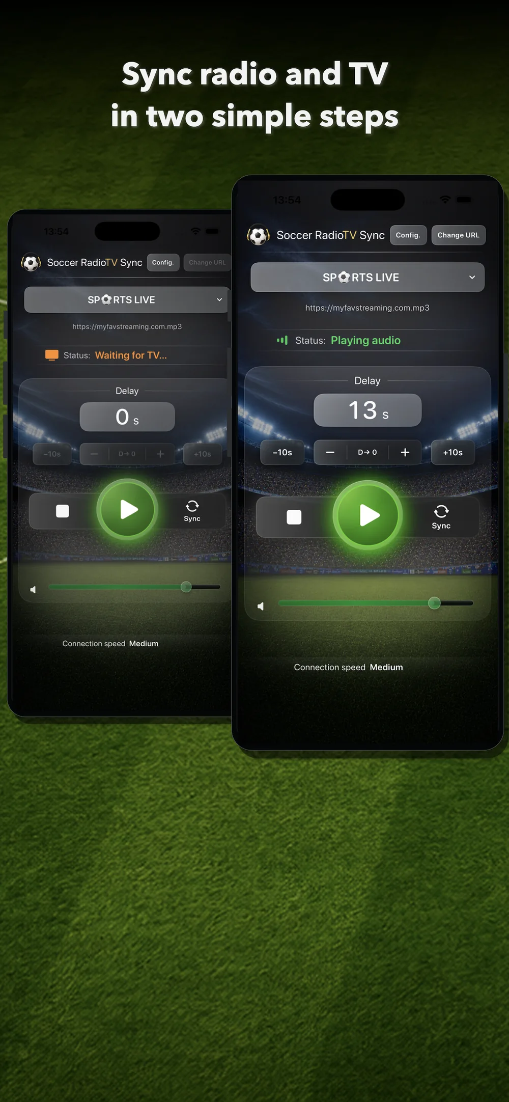 Sync radio and TV in two simple steps