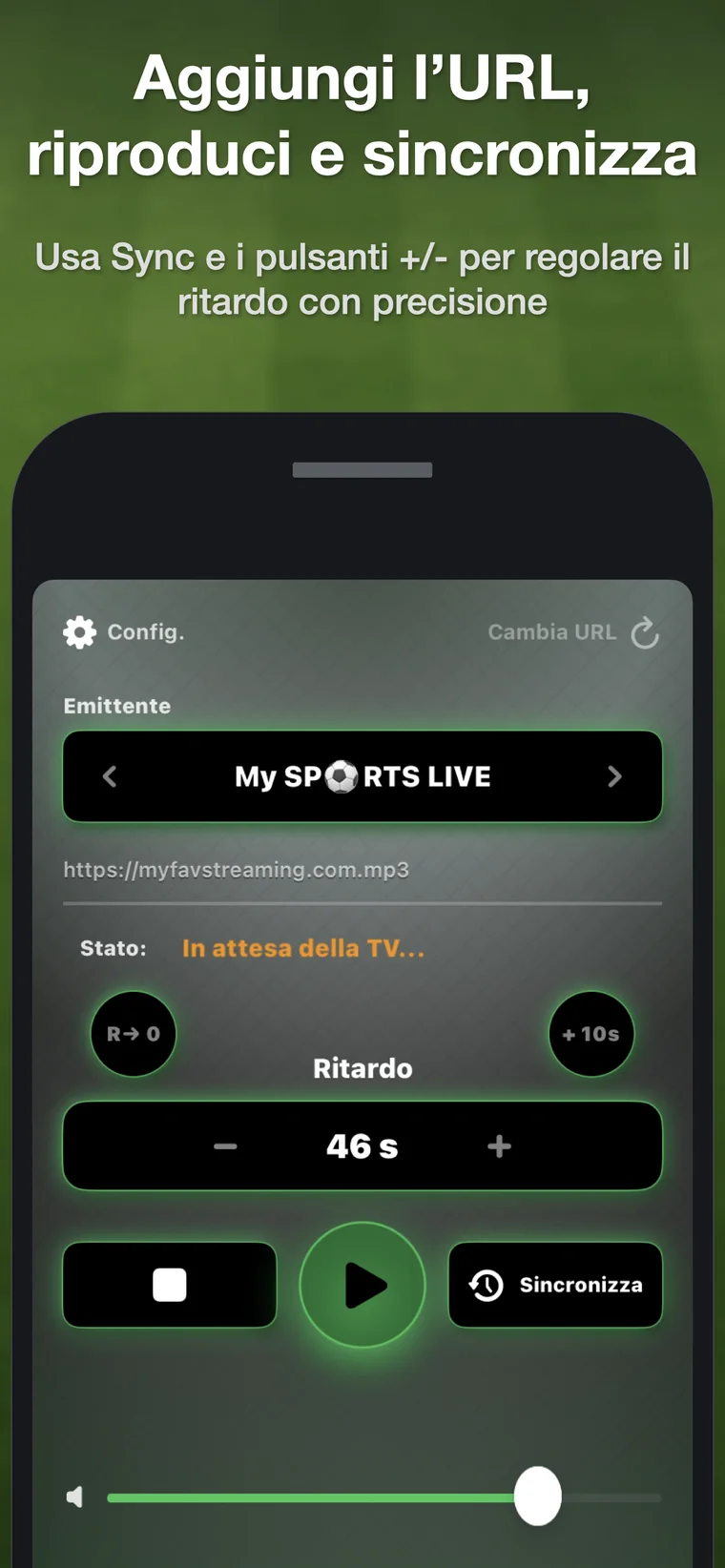 Modalità di sincronizzazione in attesa delle immagini TV